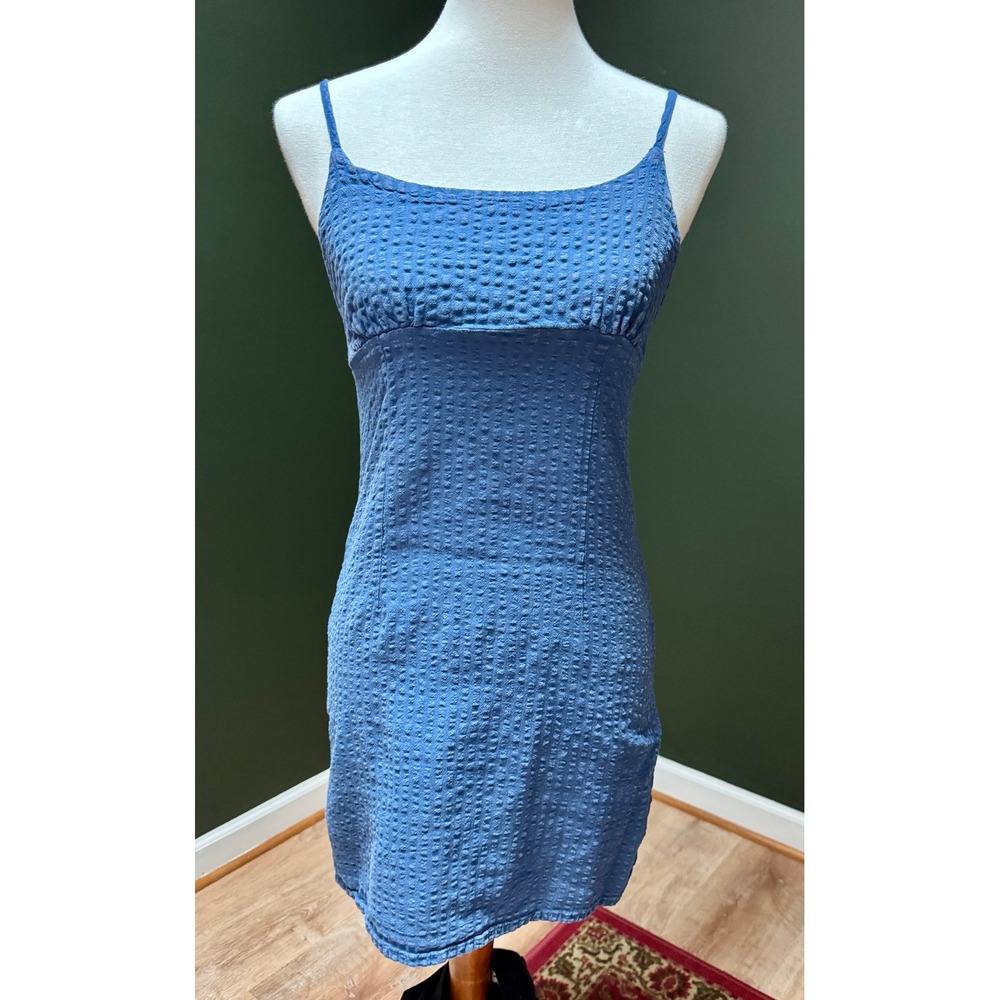 Wild‎ Fable Blue Mini Dress Sleeveless Open Back Casual Short Dress